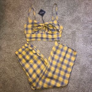 🌻Plaid Two Piece Set🌻